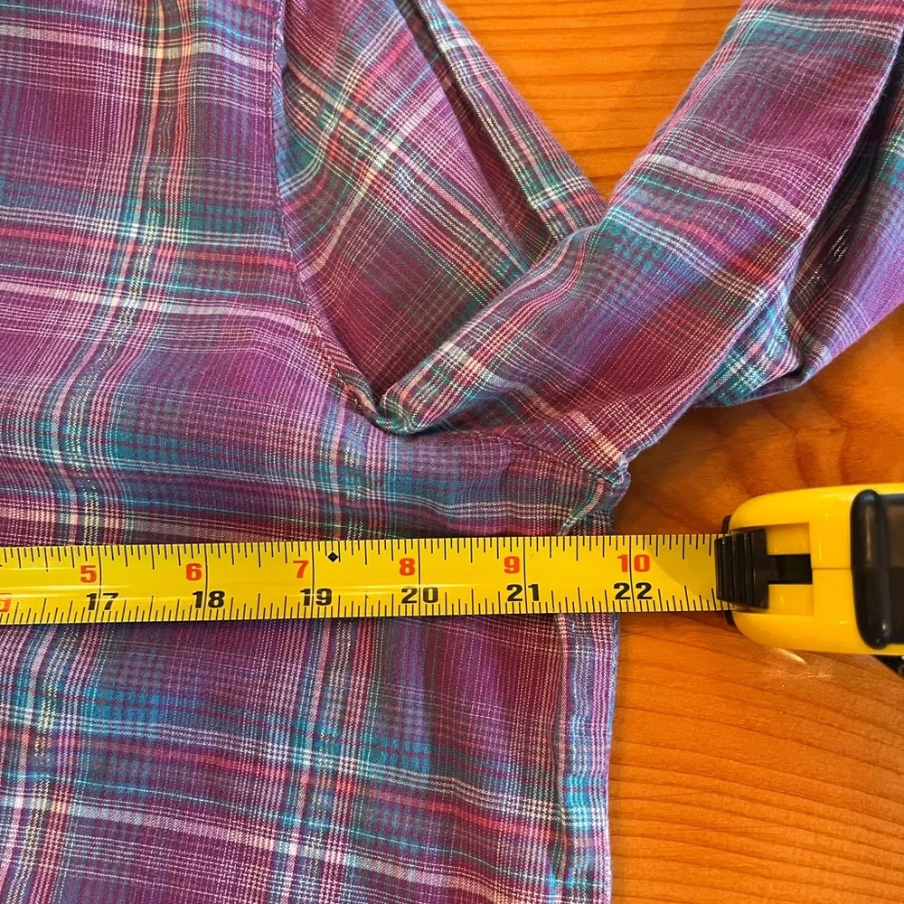 Wrangler Blues vintage purple pearl snap western shirt